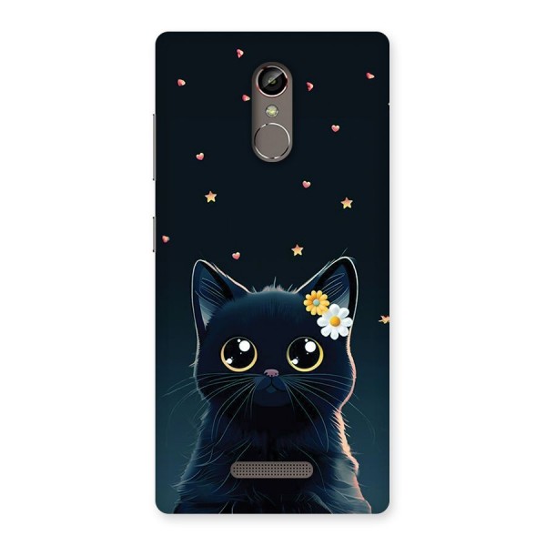 Cat With Flowers Back Case for Gionee S6s