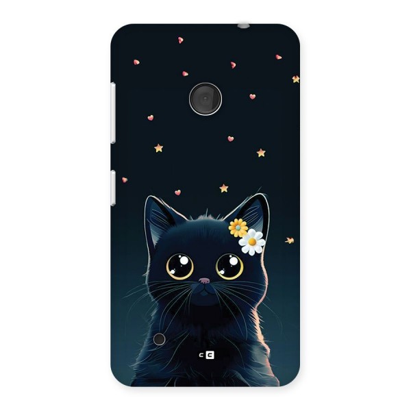 Cat With Flowers Back Case for Lumia 530