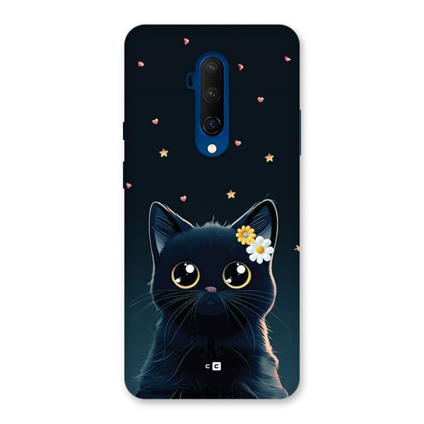 Cat With Flowers Back Case for OnePlus 7T Pro