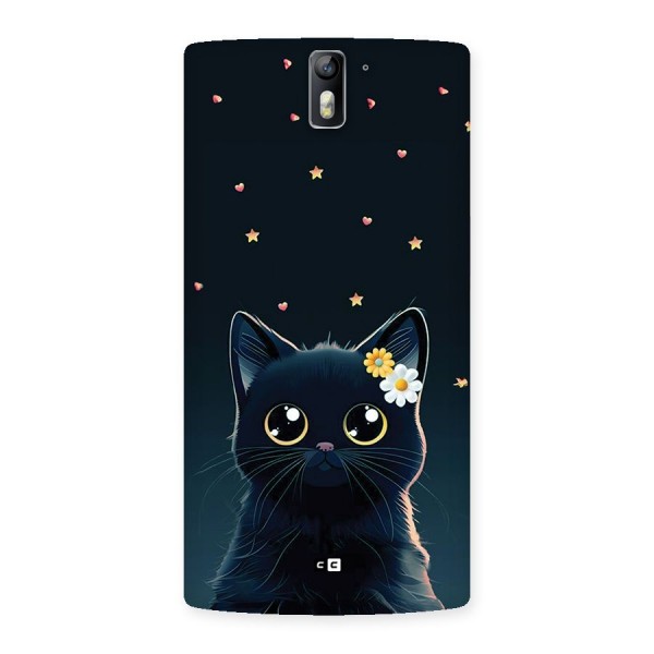 Cat With Flowers Back Case for OnePlus One