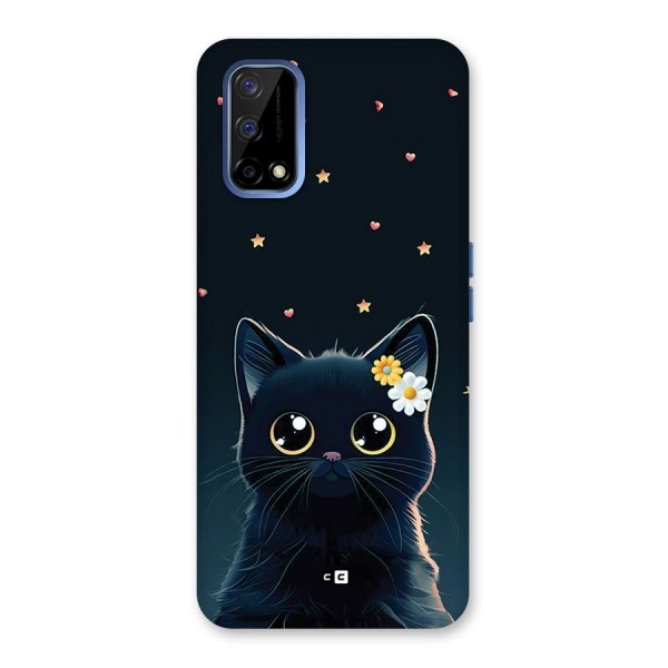 Cat With Flowers Back Case for Realme Narzo 30 Pro