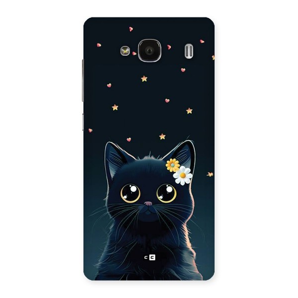 Cat With Flowers Back Case for Redmi 2s