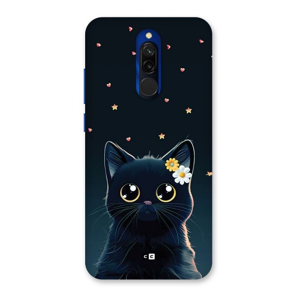 Cat With Flowers Back Case for Redmi 8