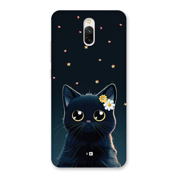 Cat With Flowers Back Case for Redmi 8A Dual