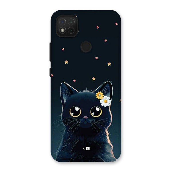 Cat With Flowers Back Case for Redmi 9