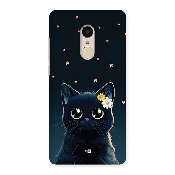 Cat With Flowers Back Case for Redmi Note 4