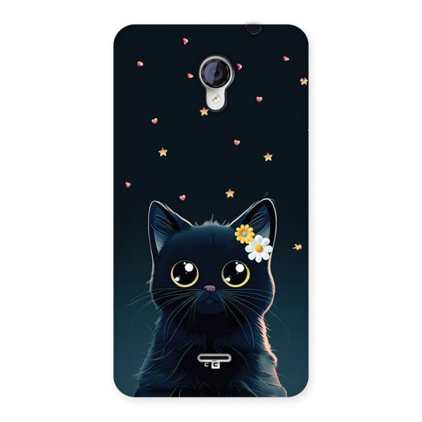 Cat With Flowers Back Case for Unite 2 A106