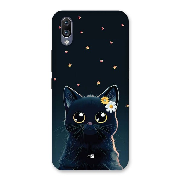 Cat With Flowers Back Case for Vivo NEX