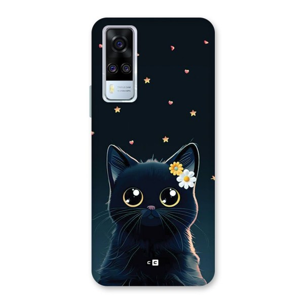Cat With Flowers Back Case for Vivo Y51