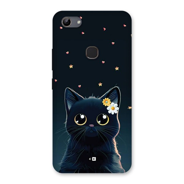 Cat With Flowers Back Case for Vivo Y81