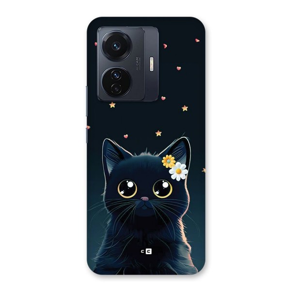 Cat With Flowers Back Case for Vivo iQOO Z6 Pro