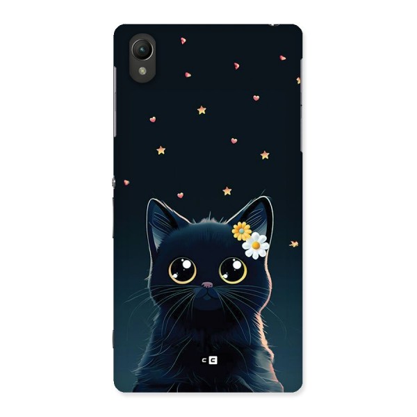 Cat With Flowers Back Case for Xperia Z2