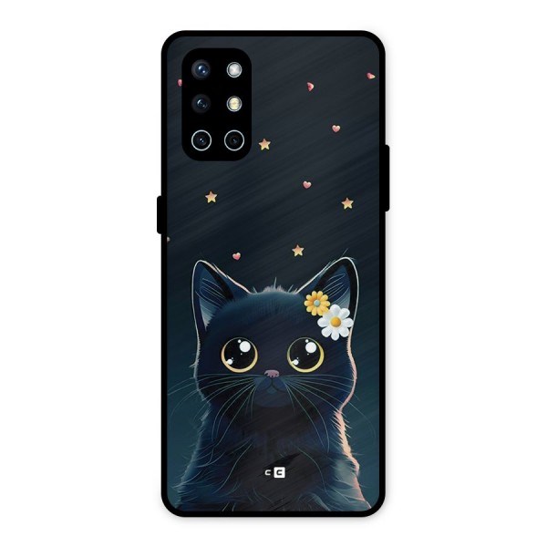 Cat With Flowers Metal Back Case for OnePlus 9R