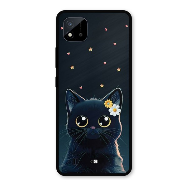 Cat With Flowers Metal Back Case for Realme C11 2021