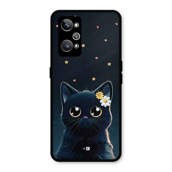 Cat With Flowers Metal Back Case for Realme GT 2