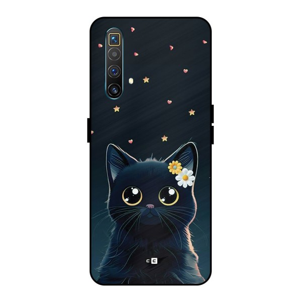 Cat With Flowers Metal Back Case for Realme X3 SuperZoom