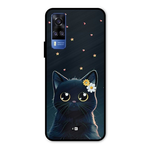 Cat With Flowers Metal Back Case for Vivo Y31