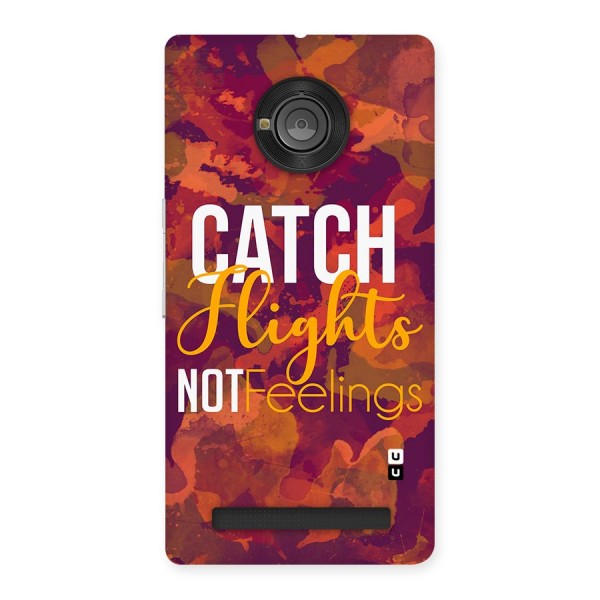 Catch Flights Not Feelings Back Case for Yu Yuphoria