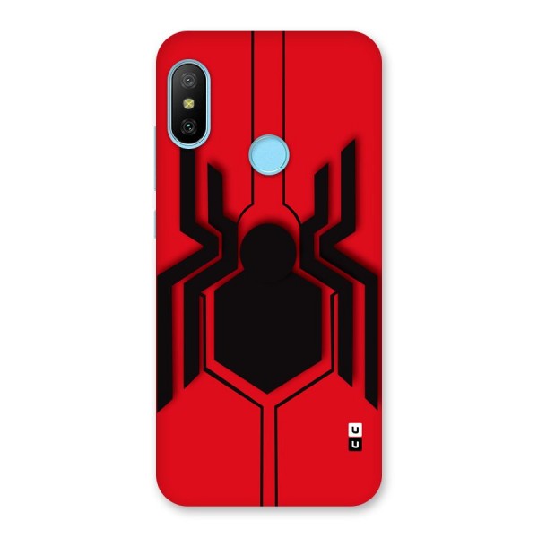 Center Spider Back Case for Redmi 6 Pro