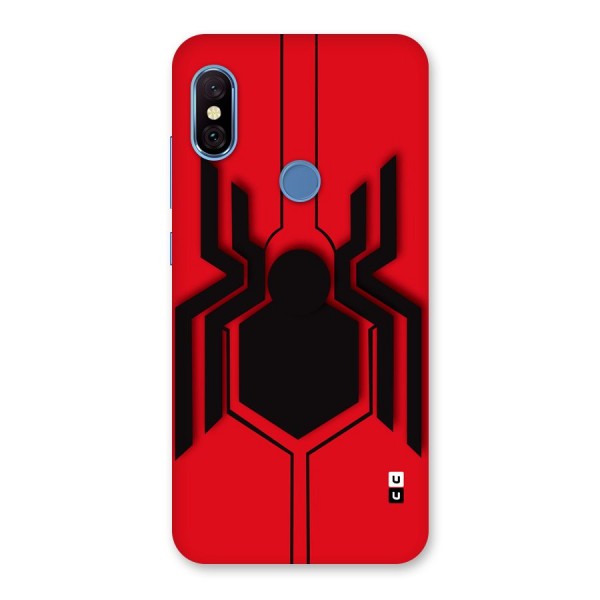 Center Spider Back Case for Redmi Note 6 Pro