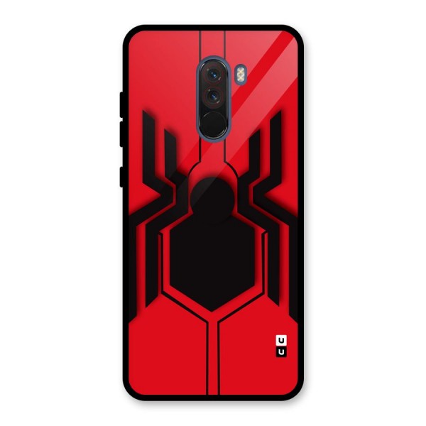 Center Spider Glass Back Case for Poco F1