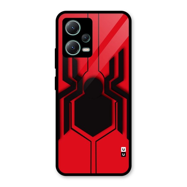 Center Spider Glass Back Case for Poco X5