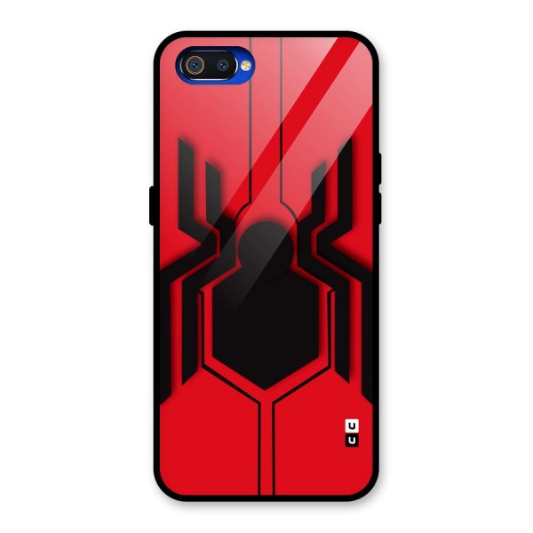 Center Spider Glass Back Case for Realme C2