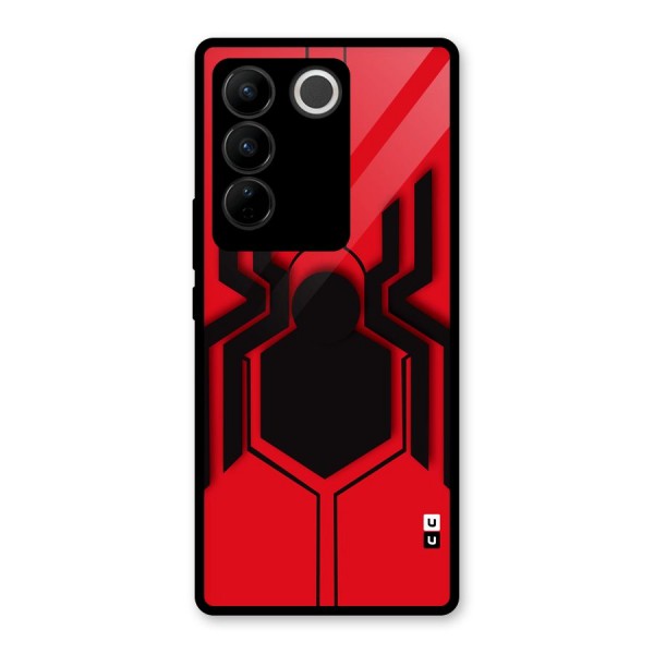 Center Spider Glass Back Case for Vivo V27 Pro