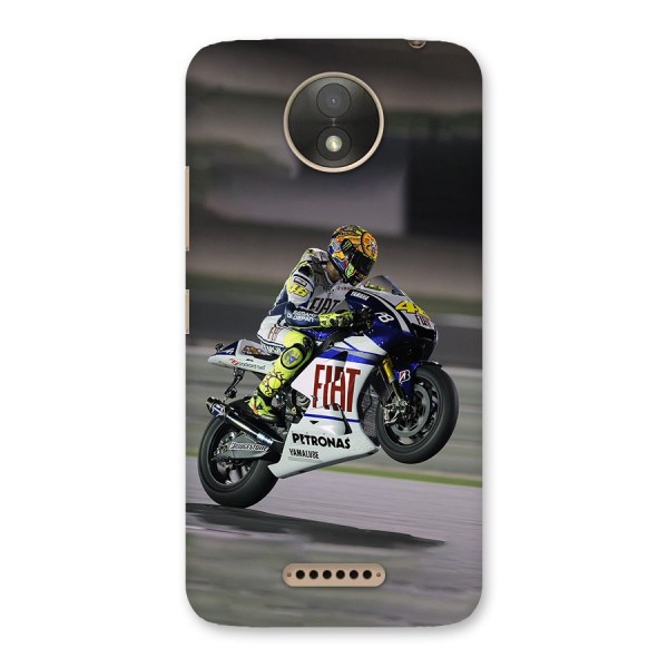 Champion Biker Back Case for Moto C Plus