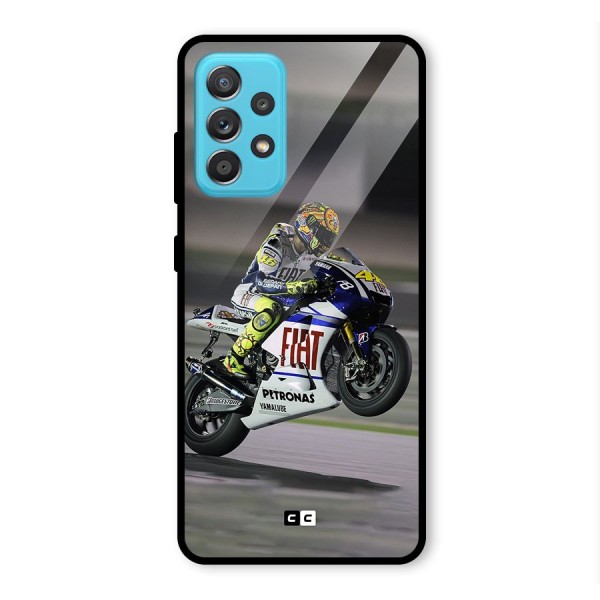 Champion Biker Glass Back Case for Galaxy A52s 5G