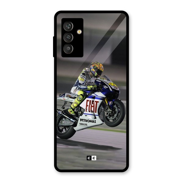 Champion Biker Glass Back Case for Galaxy M13