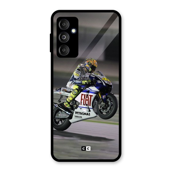 Champion Biker Glass Back Case for Galaxy M14 5G