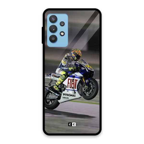 Champion Biker Glass Back Case for Galaxy M32 5G