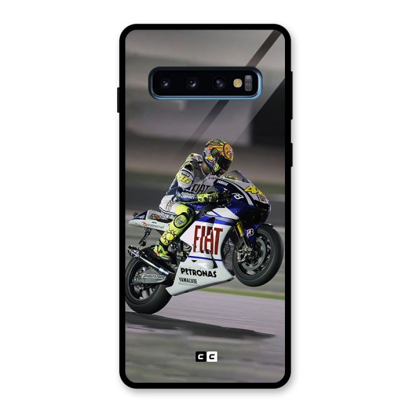 Champion Biker Glass Back Case for Galaxy S10