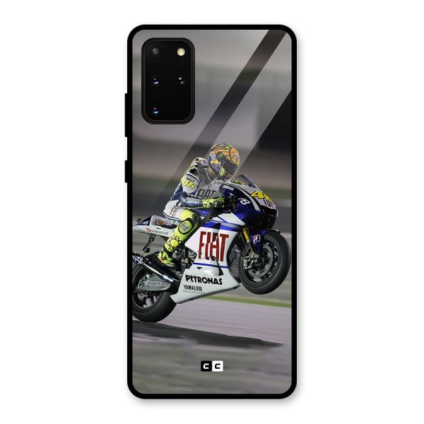 Champion Biker Glass Back Case for Galaxy S20 Plus