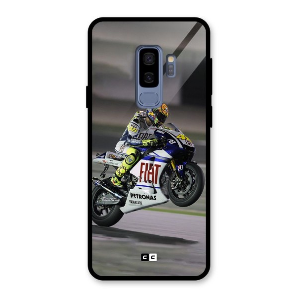 Champion Biker Glass Back Case for Galaxy S9 Plus