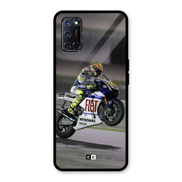 Champion Biker Glass Back Case for Oppo A52