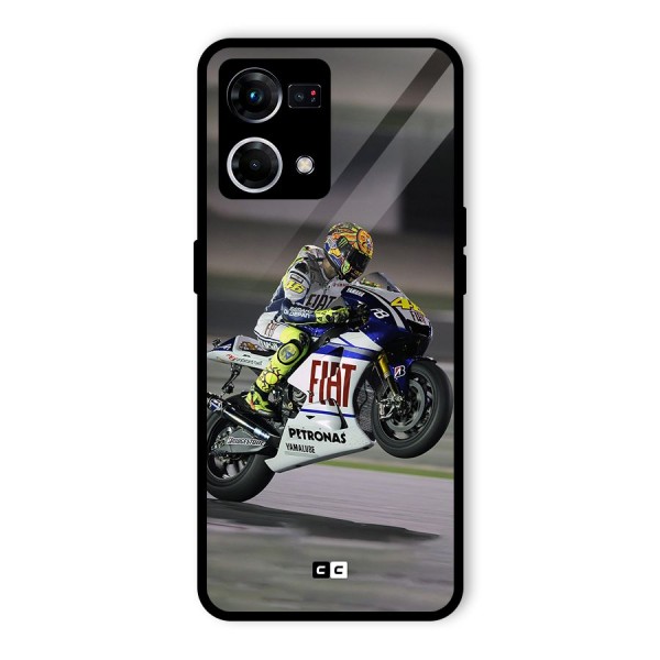 Champion Biker Glass Back Case for Oppo F21 Pro 5G