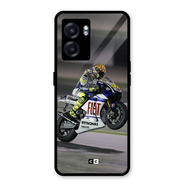 Champion Biker Glass Back Case for Oppo K10 (5G)