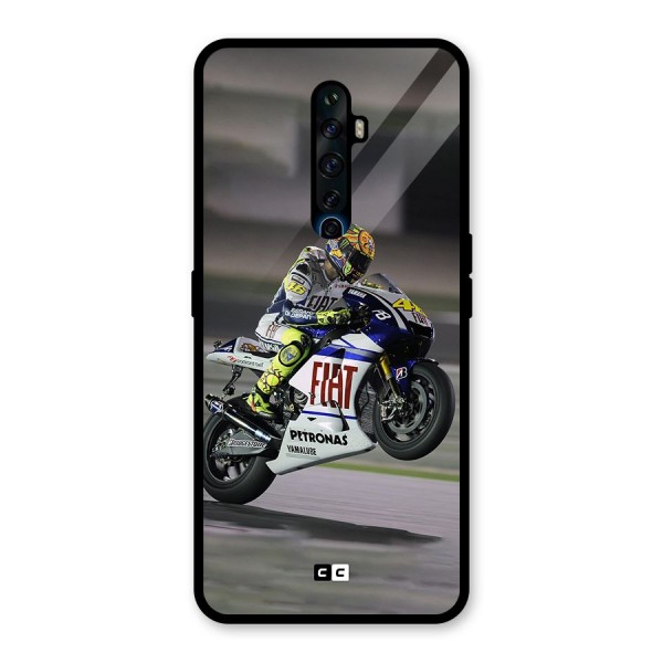 Champion Biker Glass Back Case for Oppo Reno2 Z