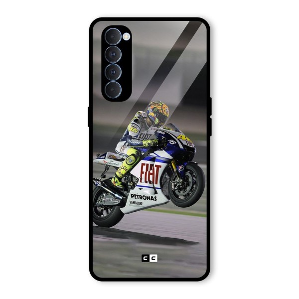 Champion Biker Glass Back Case for Oppo Reno4 Pro