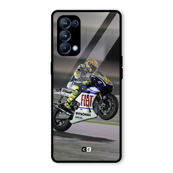 Champion Biker Glass Back Case for Oppo Reno5 Pro 5G