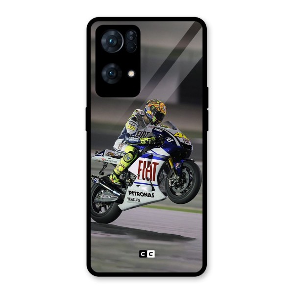 Champion Biker Glass Back Case for Oppo Reno7 Pro 5G