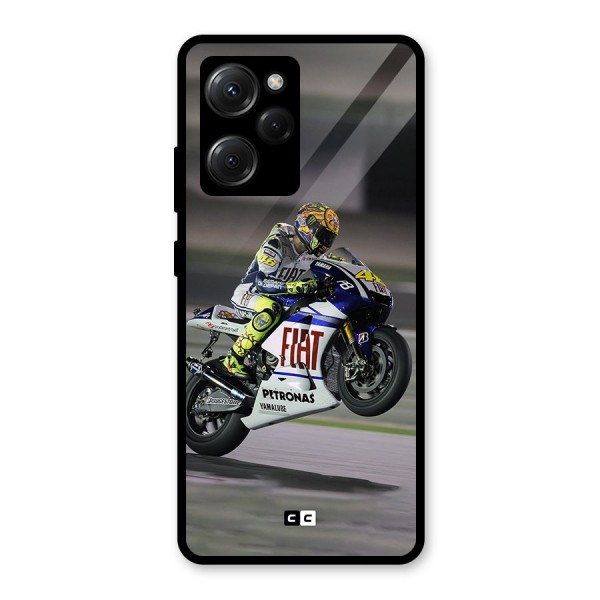 Champion Biker Glass Back Case for Poco X5 Pro