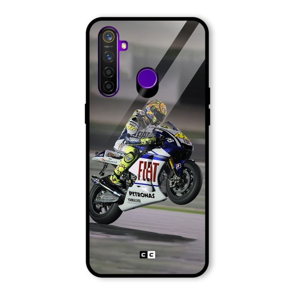 Champion Biker Glass Back Case for Realme 5 Pro