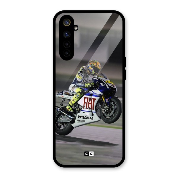 Champion Biker Glass Back Case for Realme 6