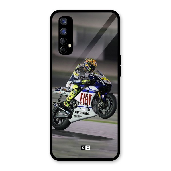 Champion Biker Glass Back Case for Realme 7