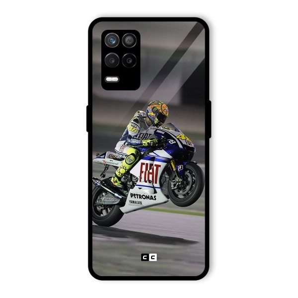 Champion Biker Glass Back Case for Realme 9 5G