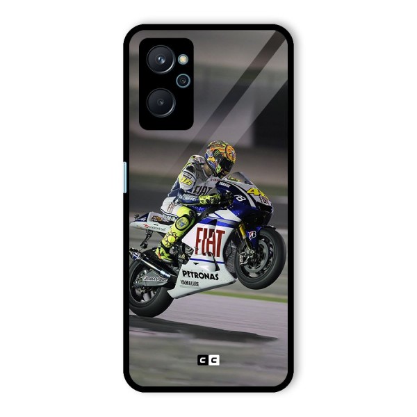 Champion Biker Glass Back Case for Realme 9i