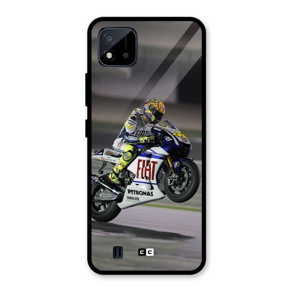 Champion Biker Glass Back Case for Realme C11 2021